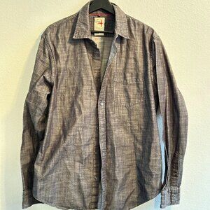 Relwen Blackfade Denim Mens Button Down XL
